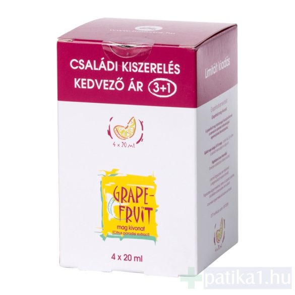 Bioextra Grapefruitmag kivonat 4x20 ml csomag