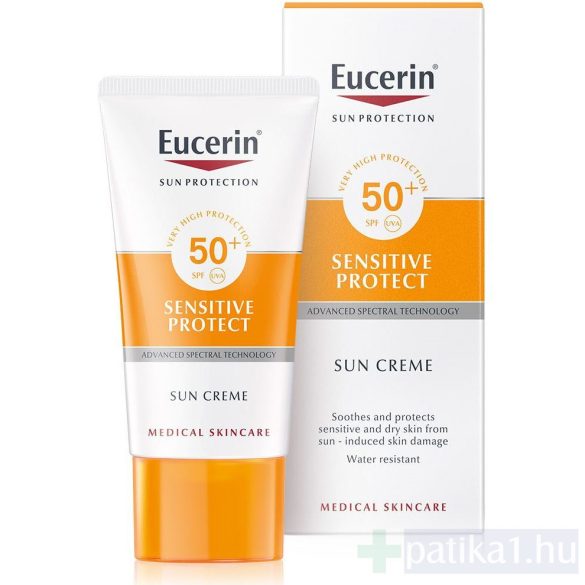 Eucerin Sun Sensitive Protect Napozó krém arcra FF50+ 50 ml