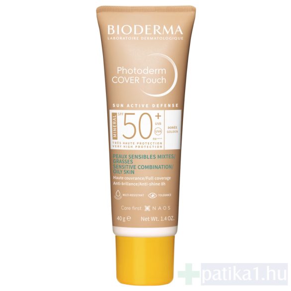 Bioderma Photoderm COVER Touch MINERAL SPF50+ golden (arany) 40 g