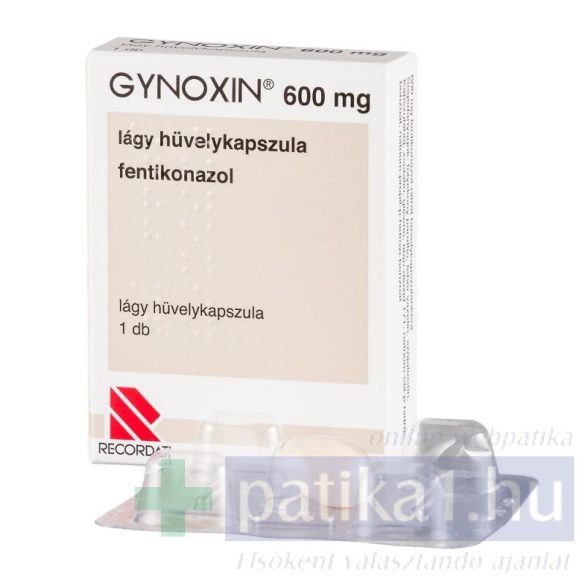 Gynoxin 600 mg lágy hüvelykapszula 1 db