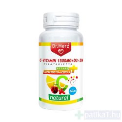 Dr. Herz C-vitamin 1500 mg + D3 + Zn retard filmtabletta 60x