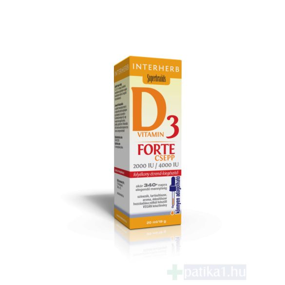 Interherb D3-vitamin Forte cseppek 20 ml