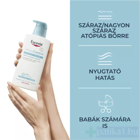 Eucerin Atopicontrol testápoló száraz viszkető bőrre 2x400 ml DUOPACK