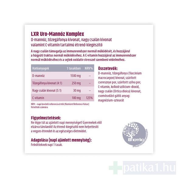 LXR Uro-Mannóz Komplex 20x portasak