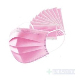 4 rétegű rózsaszín orvosi maszk 10db/csomag