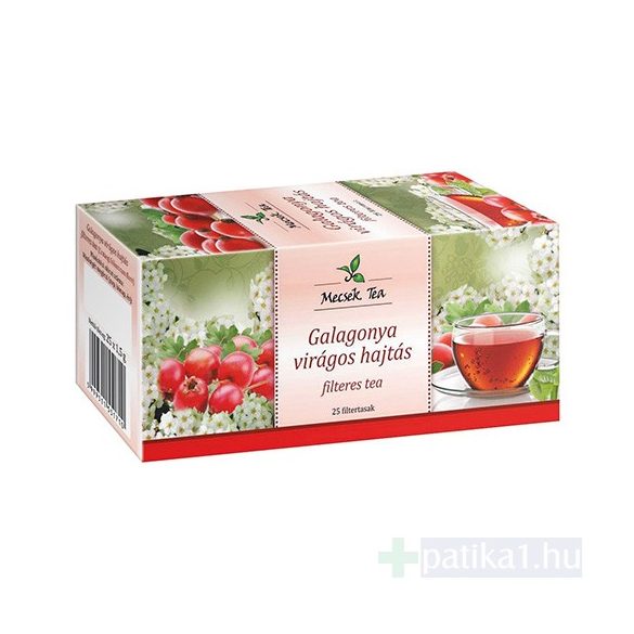 Galagonya virágos hajtásvég tea filteres Mecsek 25x1,5g
