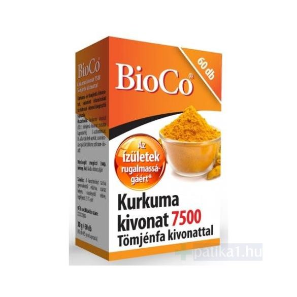 BioCo Kurkuma kivonat 7500 Tömjénfa kivonattal 60 db