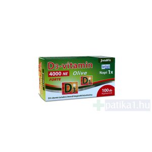 JutaVit D3-vitamin 4000 NE (100µg) Olíva Forte lágykapszula 100x