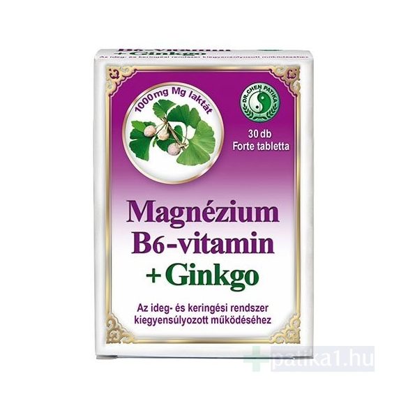Dr. Chen Magnézium B6 ginkgo forte tabletta 30 db