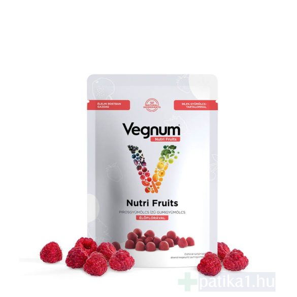 Vegnum Nutrifruits élőflóra étrendkiegészítő gumigyümölcs 30x