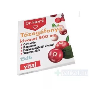 Dr. Herz Tőzegáfonya kivonat 500 mg kapszula 15x