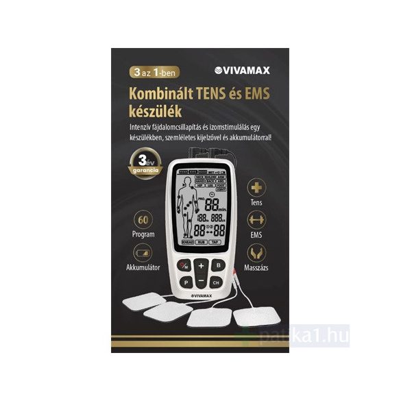 Vivamax Kombinált Tens/Ems készülék GYVTT3 1x