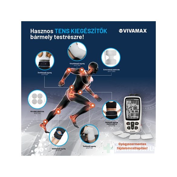 Vivamax Kombinált Tens/Ems készülék GYVTT3 1x