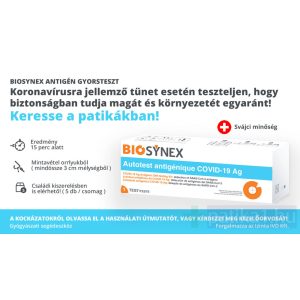 Biosynex Covid-19 antigén gyorsteszt 1x