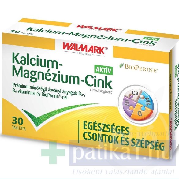 Walmark Kalcium + Magnézium + Cink aktív tabletta 30 db