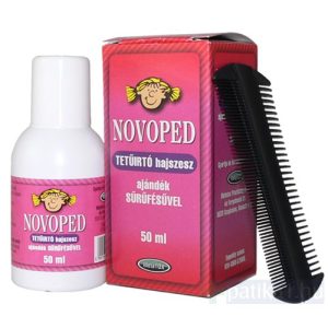 Novoped tetűírtó hajszesz + fésű 50 ml