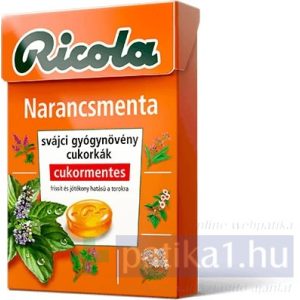 Ricola Orange Mint cukormentes cukorka 40 g