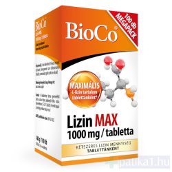  BioCo Lizin MAX 1000 mg étrendkiegészítő tabletta 100 x  megapack
