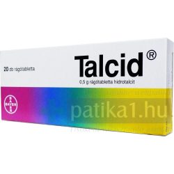 Talcid 0,5 g rágótabletta 20 db