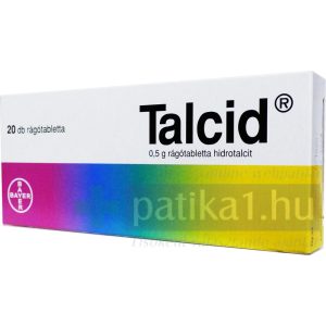 Talcid 0,5 g rágótabletta 20 db