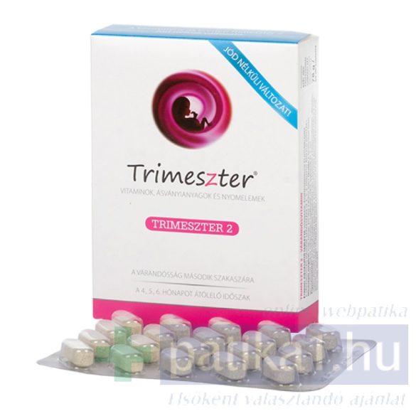 Trimeszter 2 vitamin tabletta várandósoknak jódmentes 60 db 