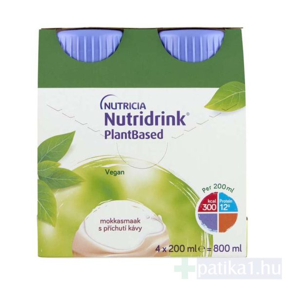 Nutridrink PlantBased speciális élelmiszer mokka 4x200 ml