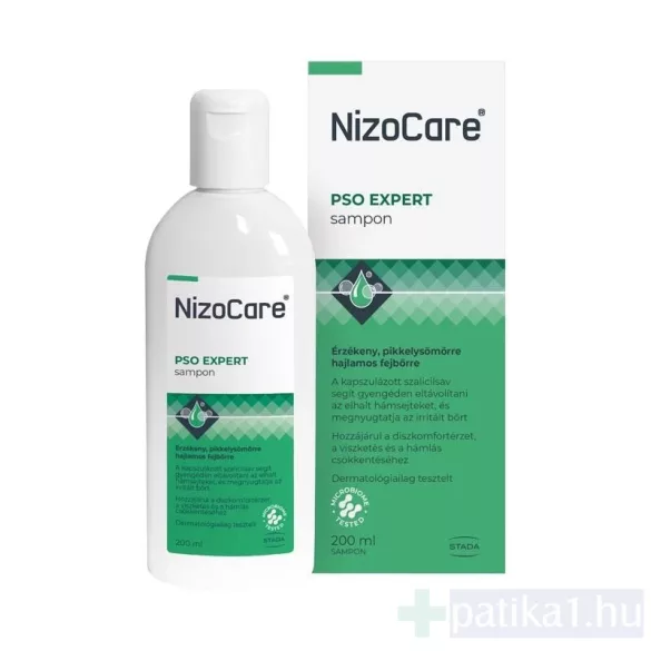 NizoCare PSO Expert sampon érzékeny, pikkelysömörre hajlamos fejbőrre 200 ml 