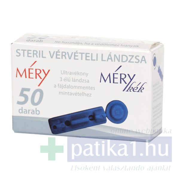 Vérvételi lándzsa steril Méry 50 db