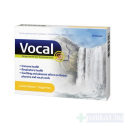 Vocal szopogató tabletta citrom 24x