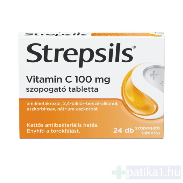 Strepsils Vitamin C szopogató tabletta 24 db 