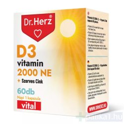   Dr. Herz D3 vitamin Forte 2000 NE + szerves cink kapszula 60x