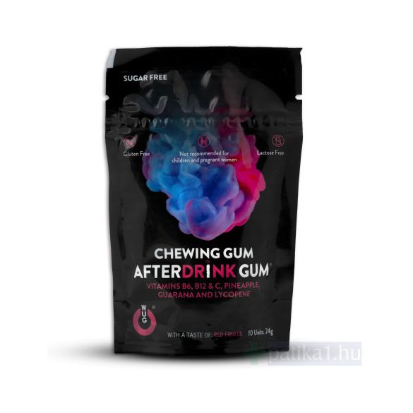 Wugumrágó Afterdrink GUM rágógumi étrendkiegészítő 10x