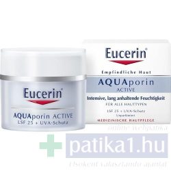   Eucerin AQUAporin ACTIVE Hidratáló arckrém normál bőrre FF25 50 ml