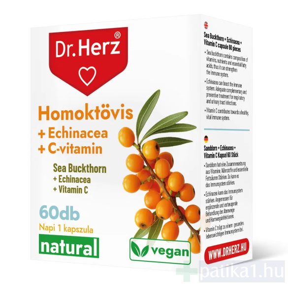 Dr. Herz Homoktövis + Echinacea + C-vitamin 60x kapszula