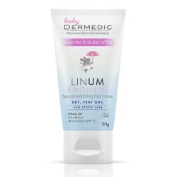   Dermedic Linum Emolient Baby Speciális védő krém arcbőrre 50 g