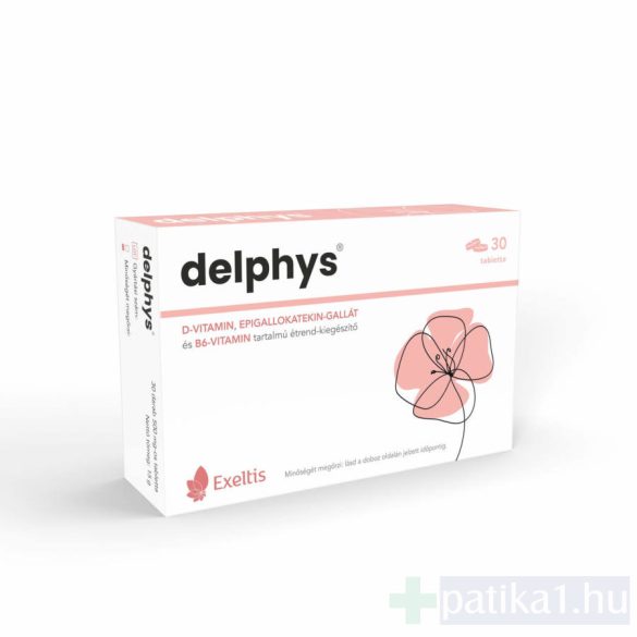 Delphys D-vitamin, epigallokatekin-gallát és B6-vitamin tartalmú étrend-kiegészítő 30 db tabletta