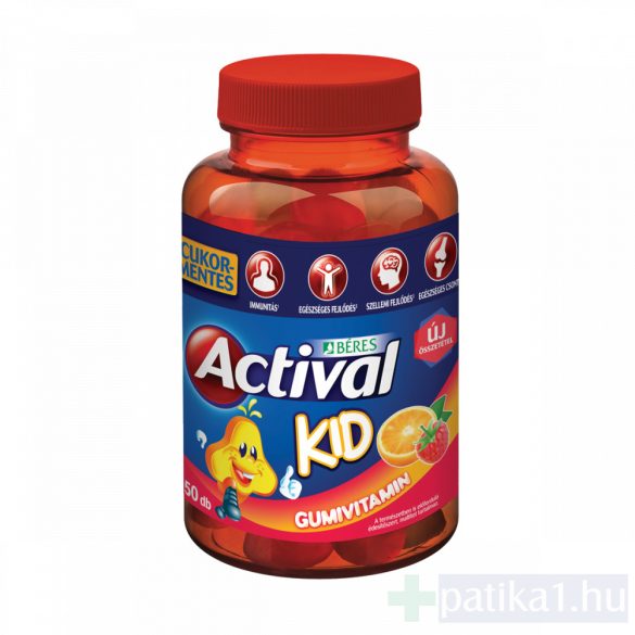 Actival Kid gumivitamin cukormentes 50 db 