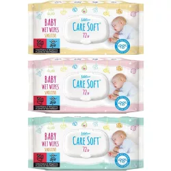 Silkline Care Soft Baba nedves törlőkendő 72x