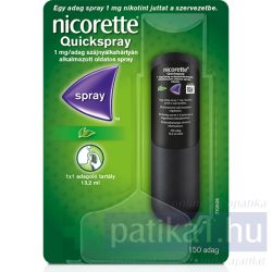   Nicorette Quickspray 1 mg/adag szájnyálkahártyán alk. spray 1x