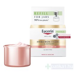 Eucerin Hyaluron Filler + Elasticity Bőrtömörséget Regeneráló Nappali Arckrém Rose SPF30 50 ml öko-utántöltő kiszerelés