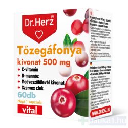 Dr. Herz Tőzegáfonya kivonat 500 mg kapszula 60x