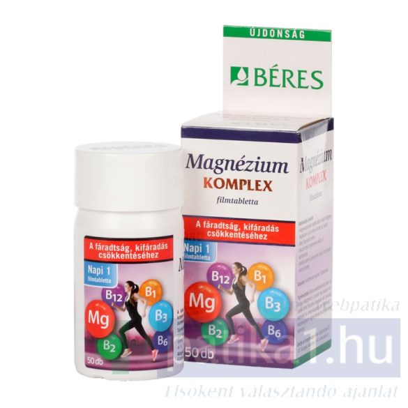 Béres Magnézium Komplex filmtabletta B-vitaminokkal 50 db