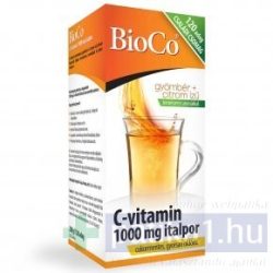 BioCo C-vitamin 1000 mg italpor gyömbér-citrom ízű 120x