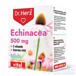   Dr. Herz Echinacea 500 mg + C-vitamin + szerves cink kapszula 60x