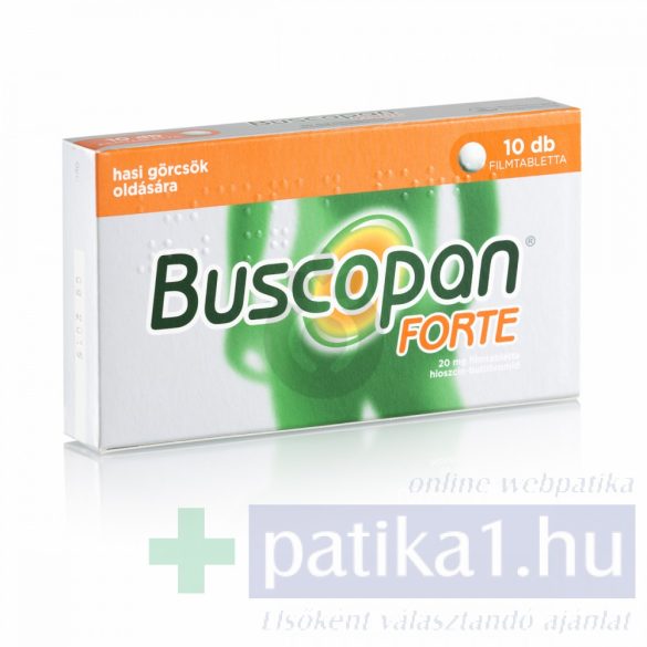 Buscopan Forte 20 mg filmtabletta 10x