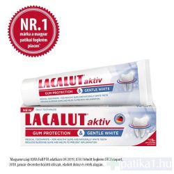   Lacalut fogkrém Aktív White gum protection gentle white 75 ml