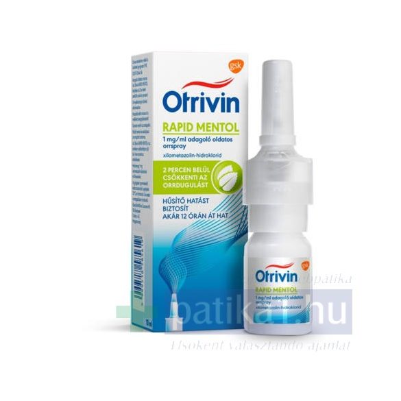 Otrivin Rapid Mentol 1 mg/ml adagoló oldatos orrspray 10 ml