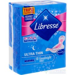 Libresse Ultra Thin Goodnight Wings 10x
