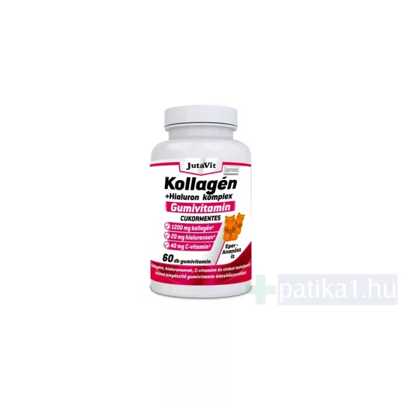 Jutavit Kollagen + Hialuron Komplex cukormentes gumivitamin 60x