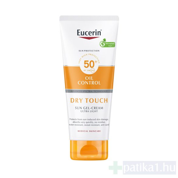 Eucerin Sun Oil Control dry touch napozó krém gél testre FF50+ 200 ml 